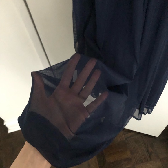 Lucy in the sky navy backless long dress, size S - Picture 3 of 8